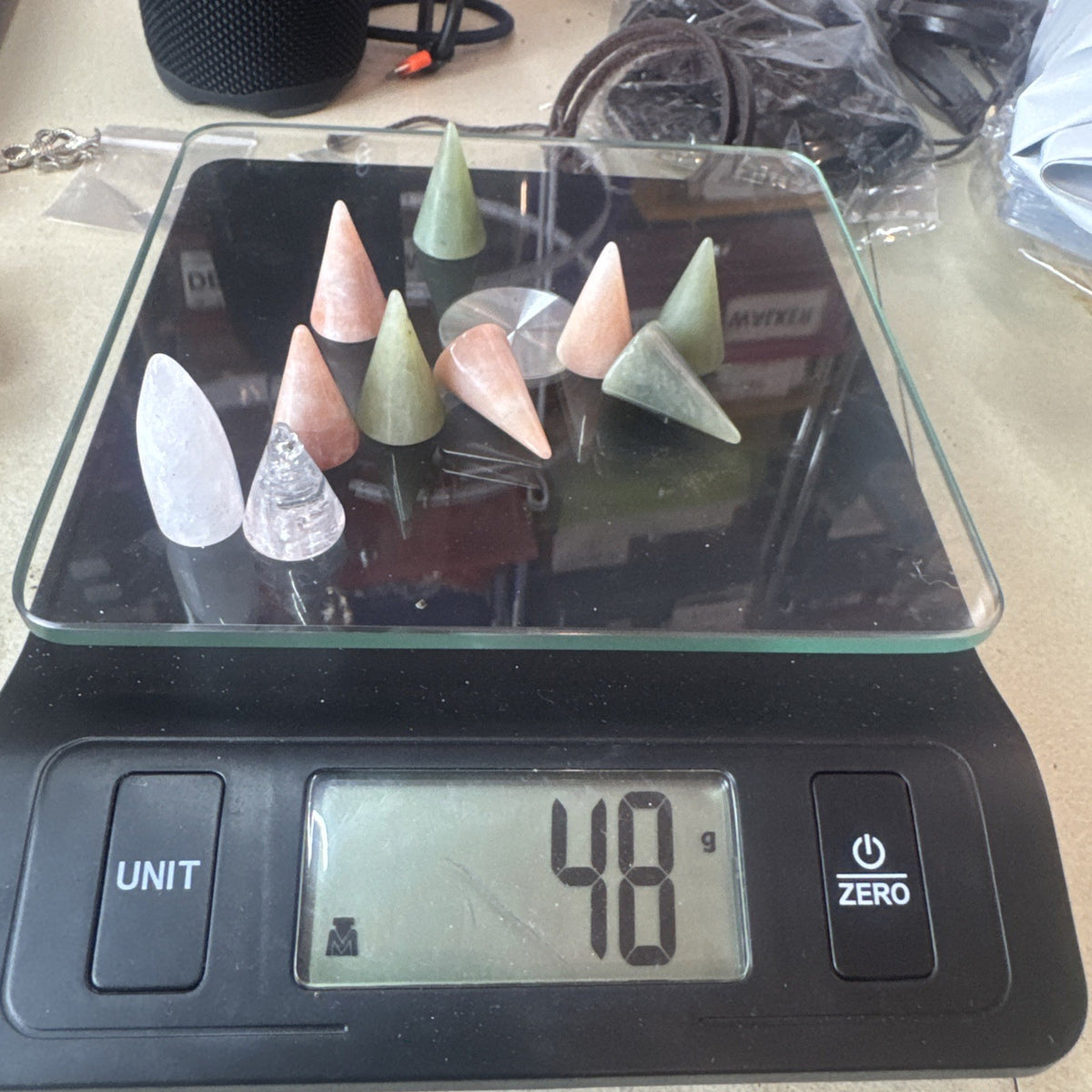 Crystal Mixed Bag wholesale resell lot pyramid cones