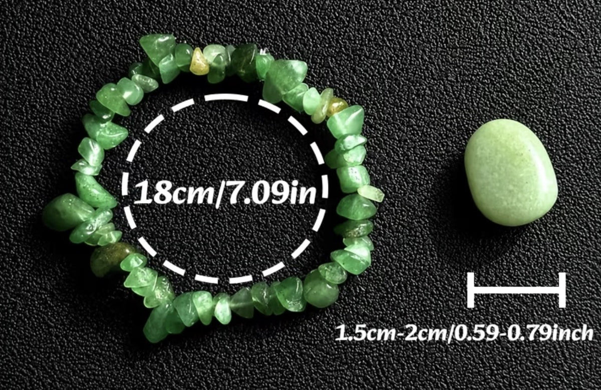 Green Adventurine Crystal Stretch Bracelet