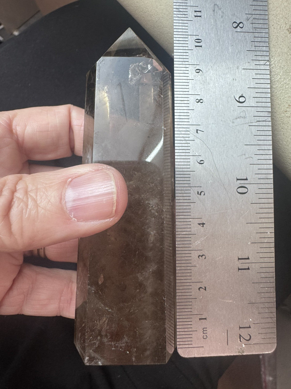 Smokey Quartz Tower – 147g     reiki meditation yoga