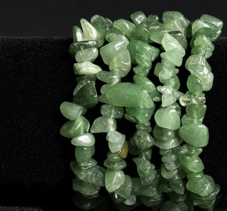 Green Adventurine Crystal Stretch Bracelet