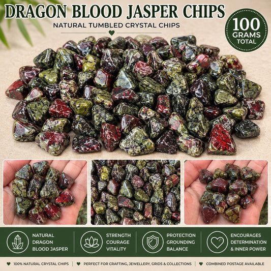 Dragon Blood Jasper Chips 100grams