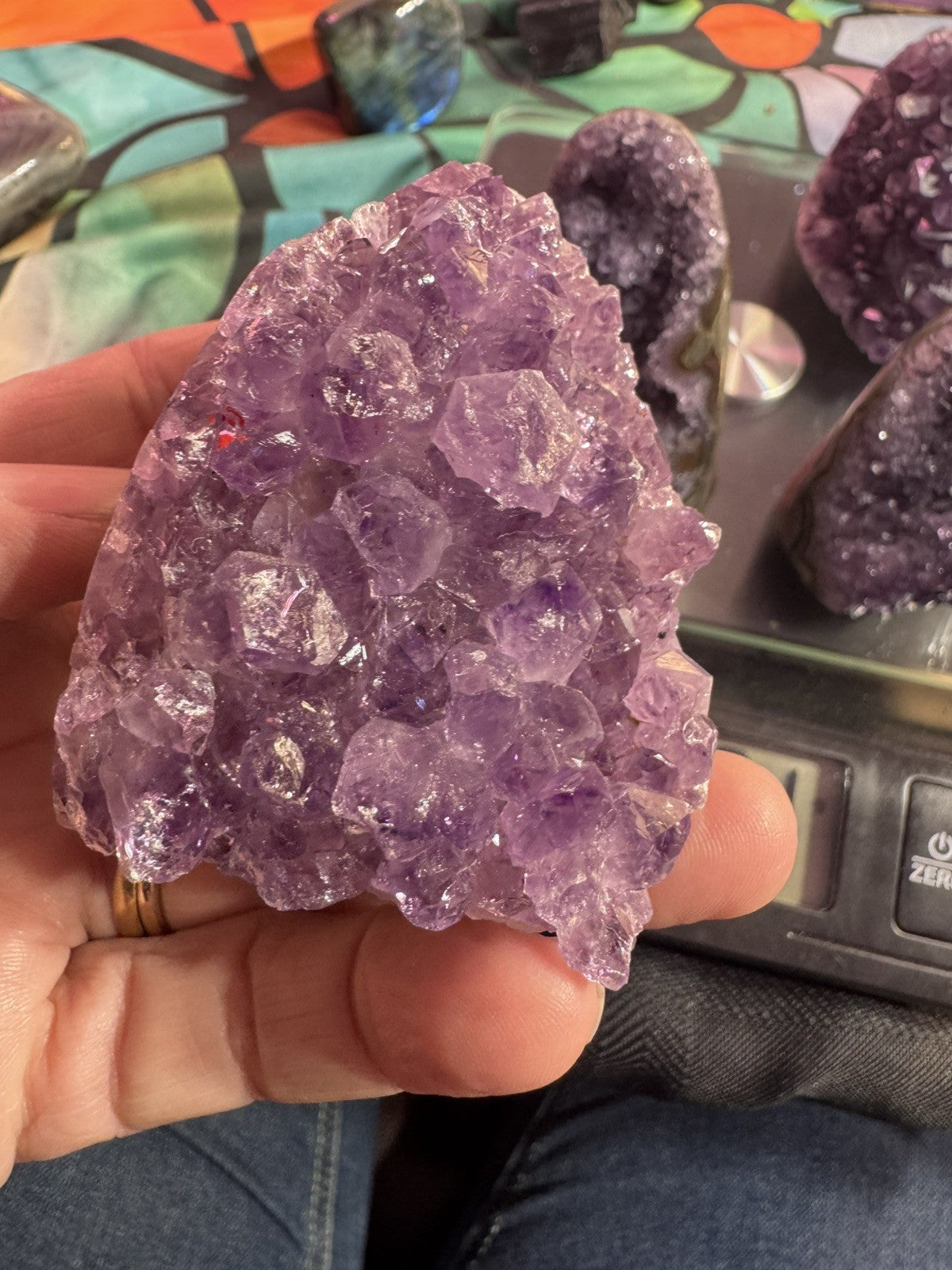 Amethyst Cave Lot 926 Grams 4 Peices