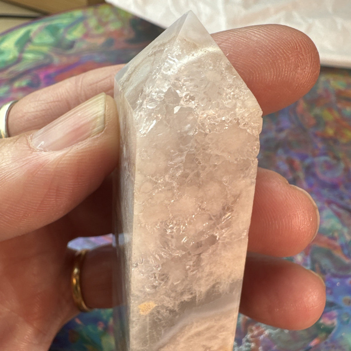 88 gram Flower Agate Crystal Tower
