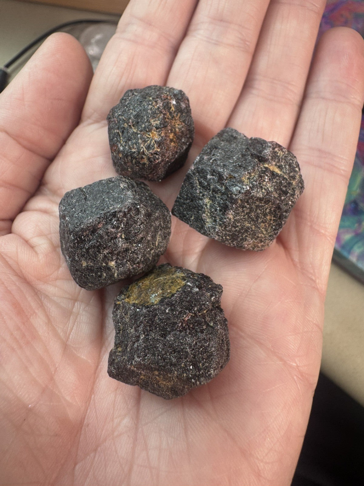 4 Huge Rough Garnets – 96 Grams Total – Natural Crystal Specimens