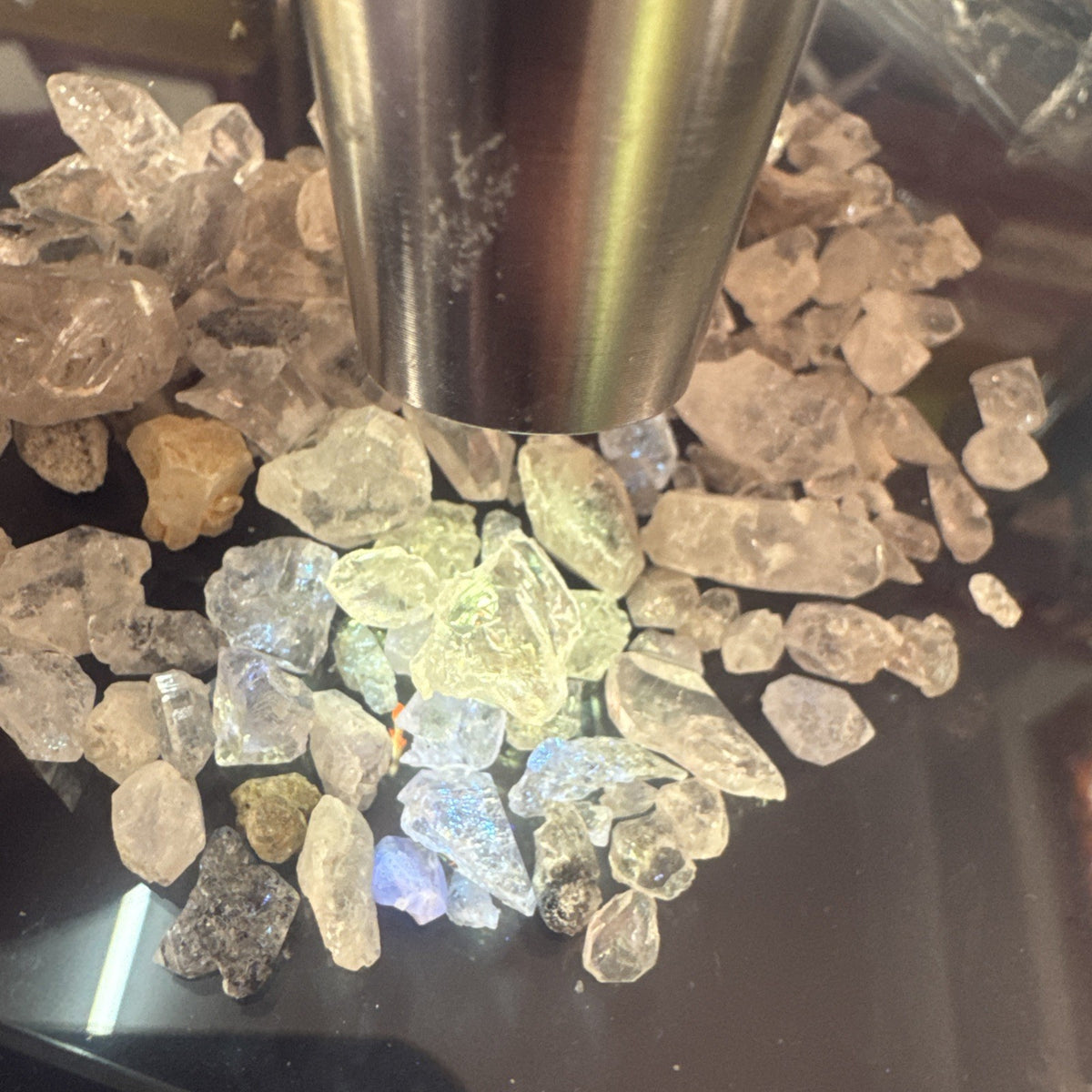 Crystal Mixed Bag wholesale resell lot  natural Himalayan diamond quartz 46 gms