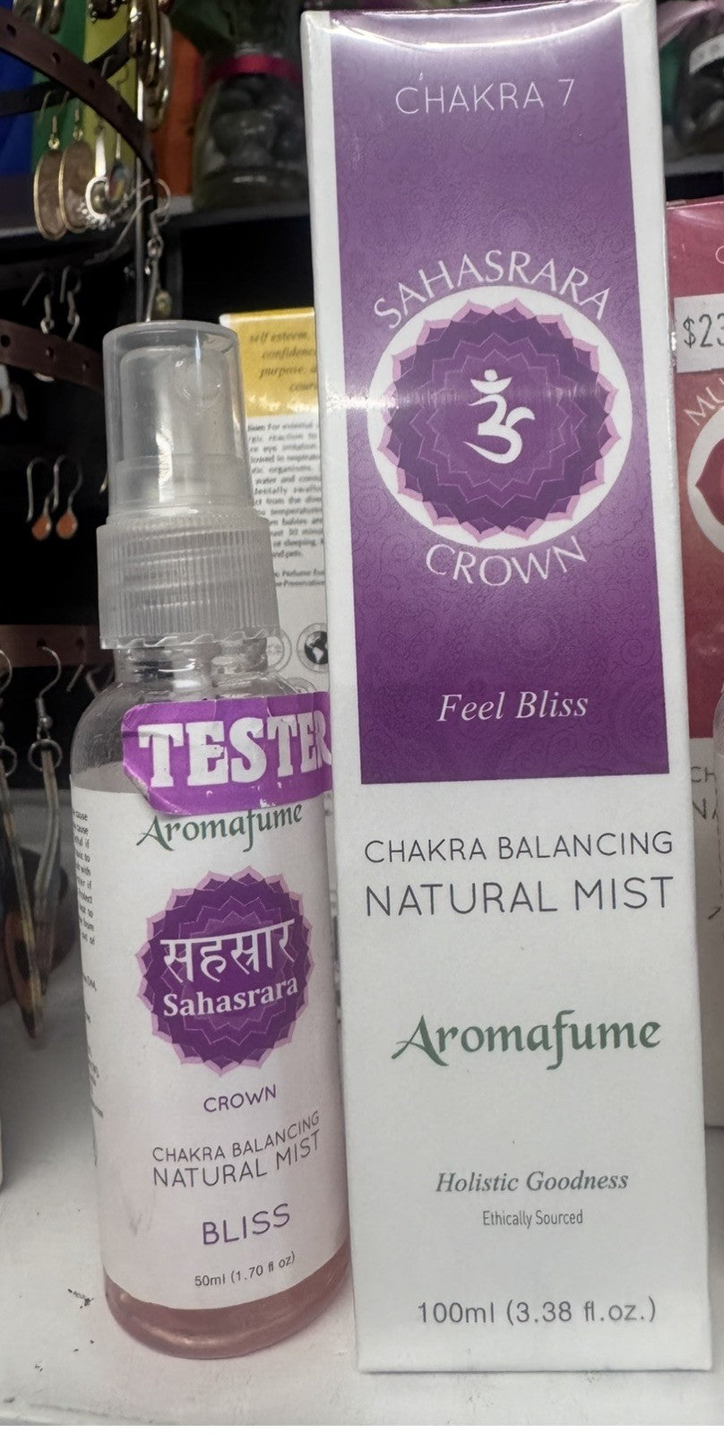 Aromafume Chakra 7 – Sahasrara (Crown Chakra) Natural Mist  Reiki meditation