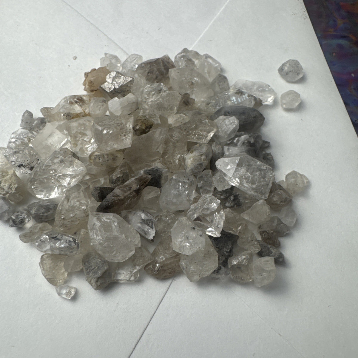 Crystal Mixed Bag wholesale resell lot  natural Himalayan diamond quartz 46 gms