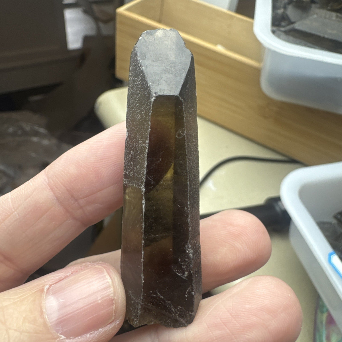 100g Natural Smokey Quartz Tea Crystal Point Healing Reiki Gemstone Specimen