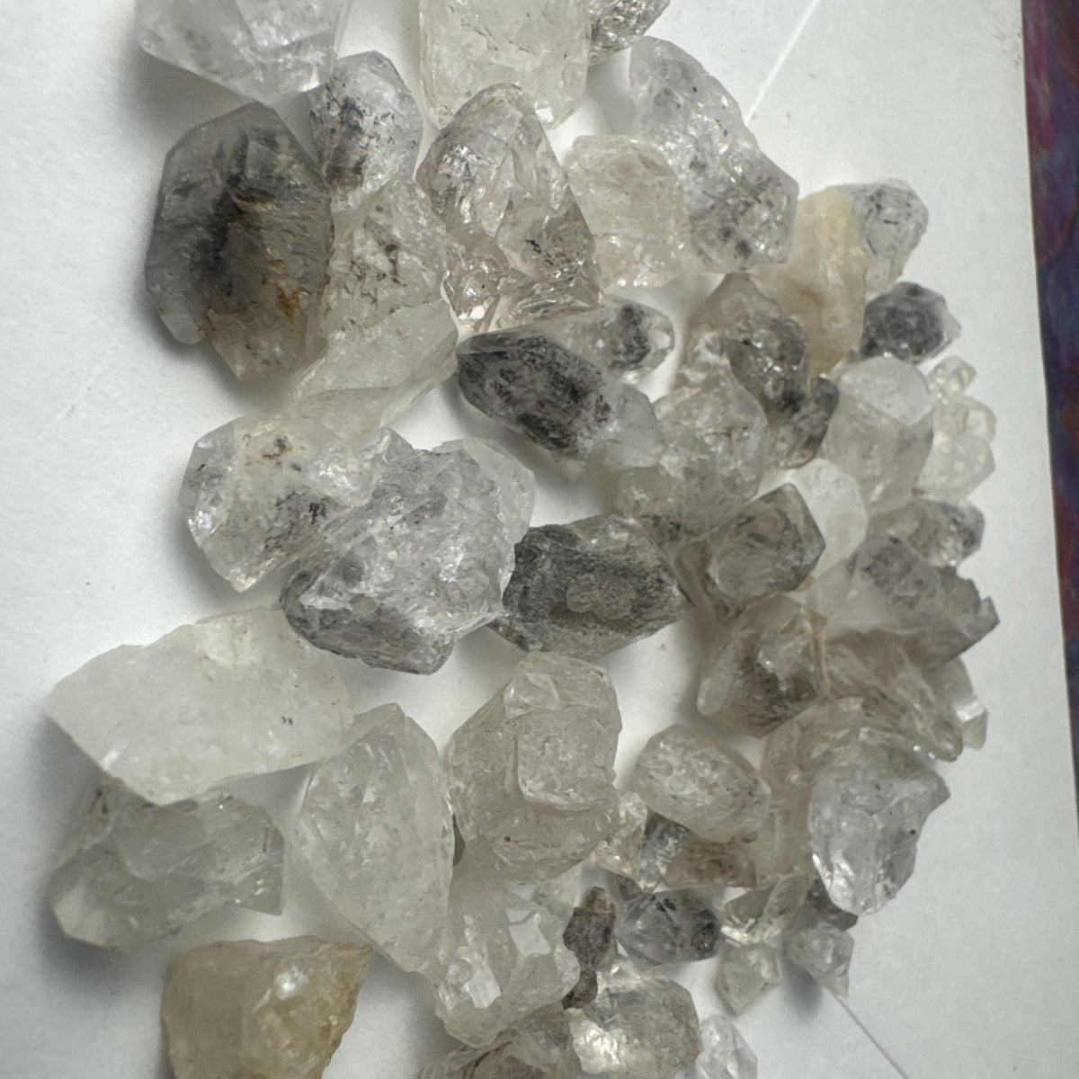 Crystal Mixed Bag wholesale resell lot  natural Himalayan diamond quartz 50gms