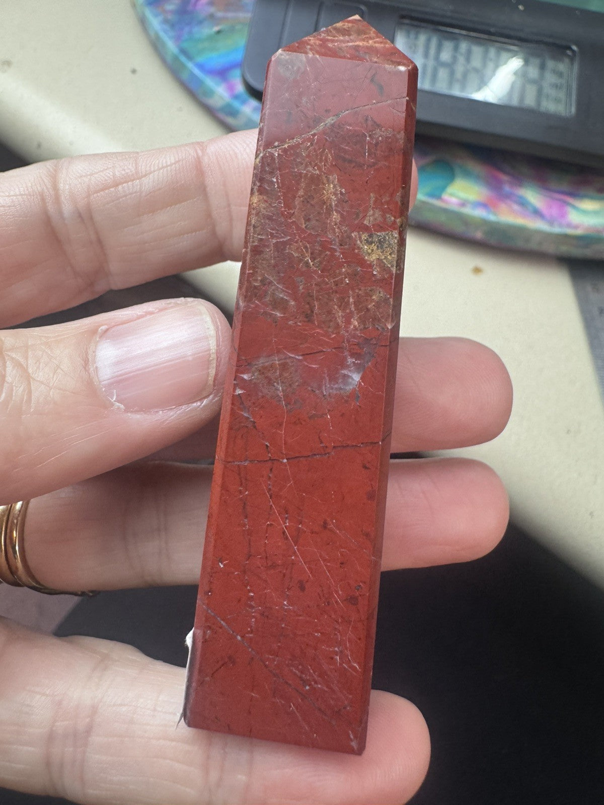 Natural Red Jasper Tower – 71g Natural Polished Stone reiki meditation