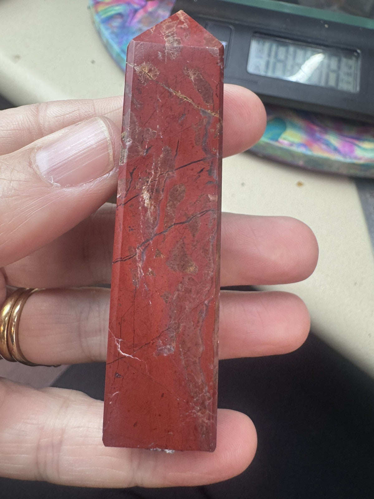 Natural Red Jasper Tower – 71g Natural Polished Stone reiki meditation