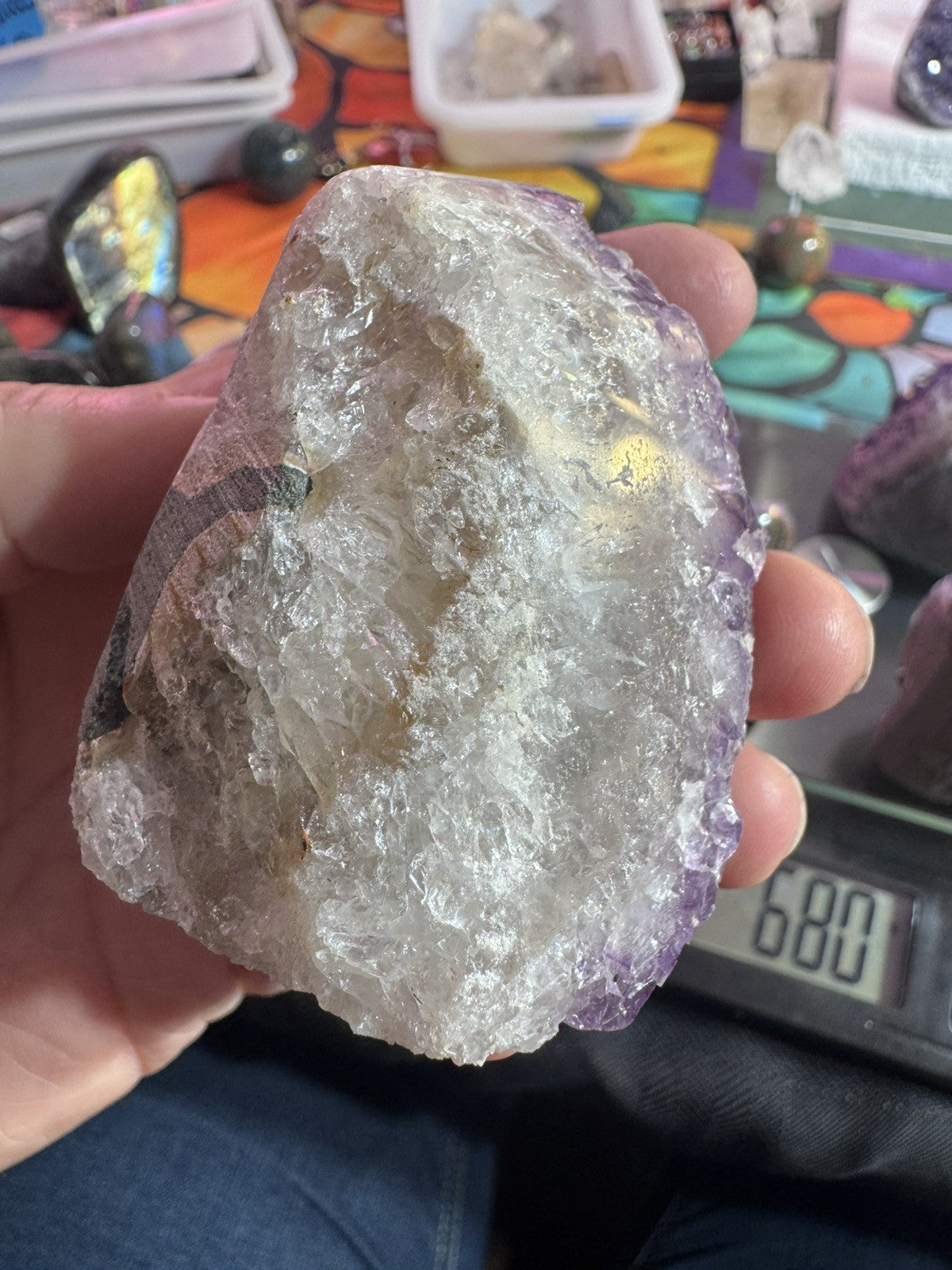 Amethyst Cave Lot 926 Grams 4 Peices