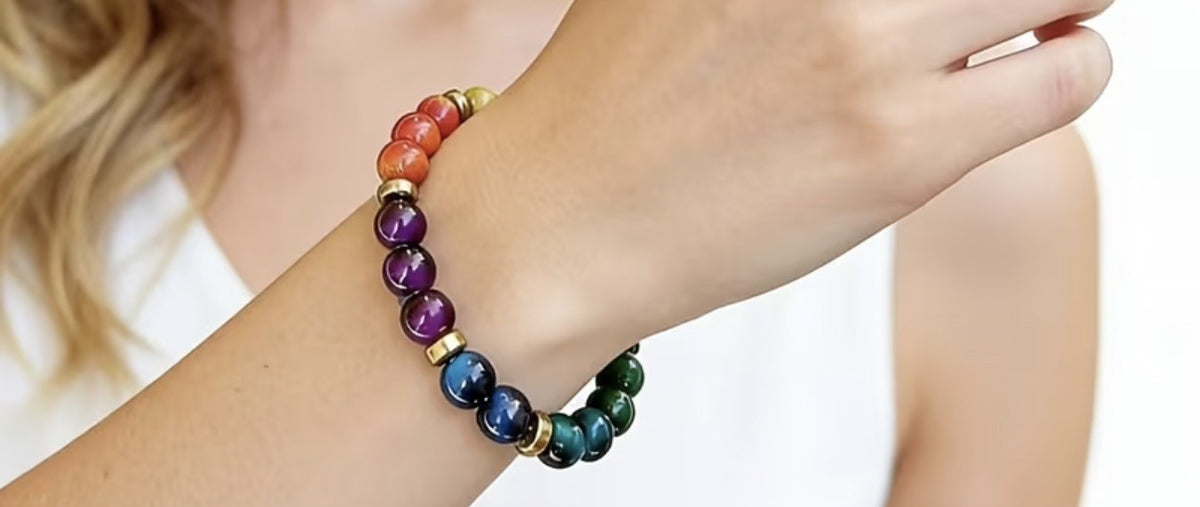 Chakra Bracelet cats eye 8mm