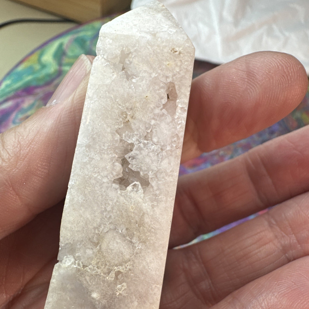 69 gram Flower Agate Crystal Tower