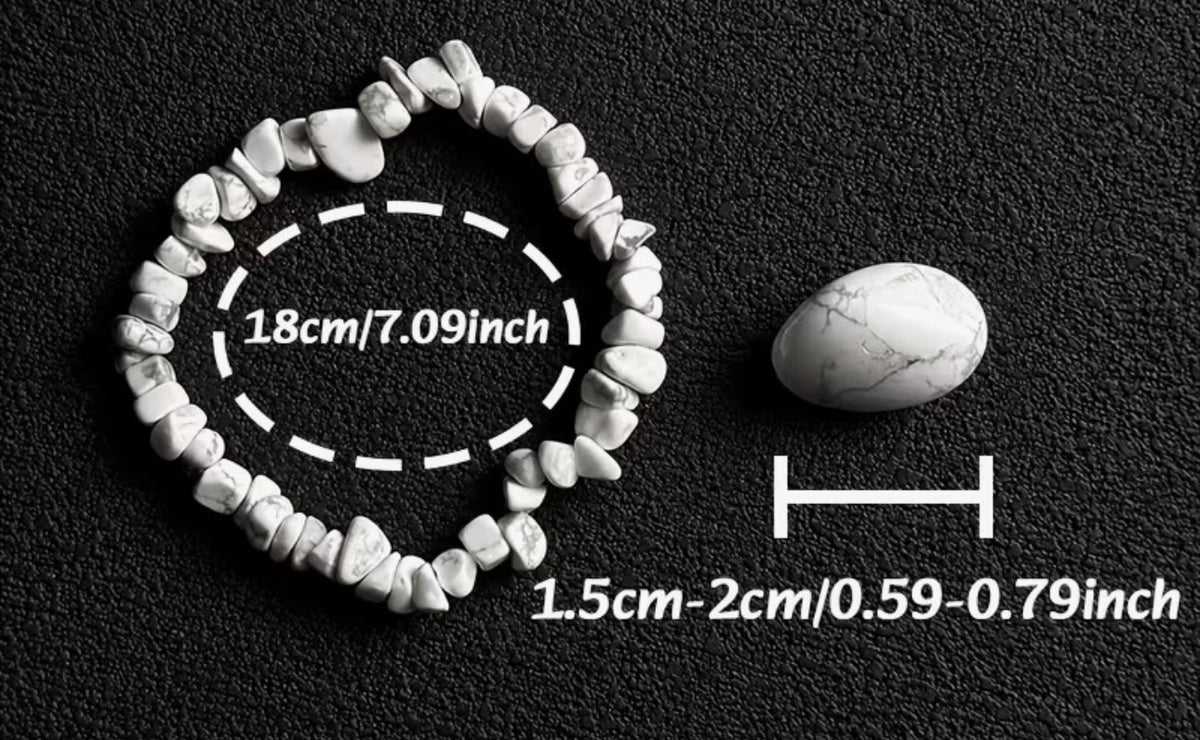 Magnesite Chip Crystal Stretch Bracelet