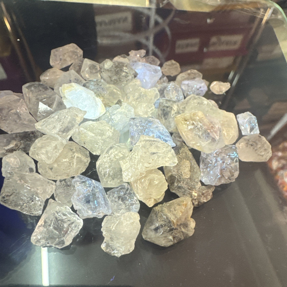 Crystal Mixed Bag wholesale resell lot  natural Himalayan diamond quartz 50gms
