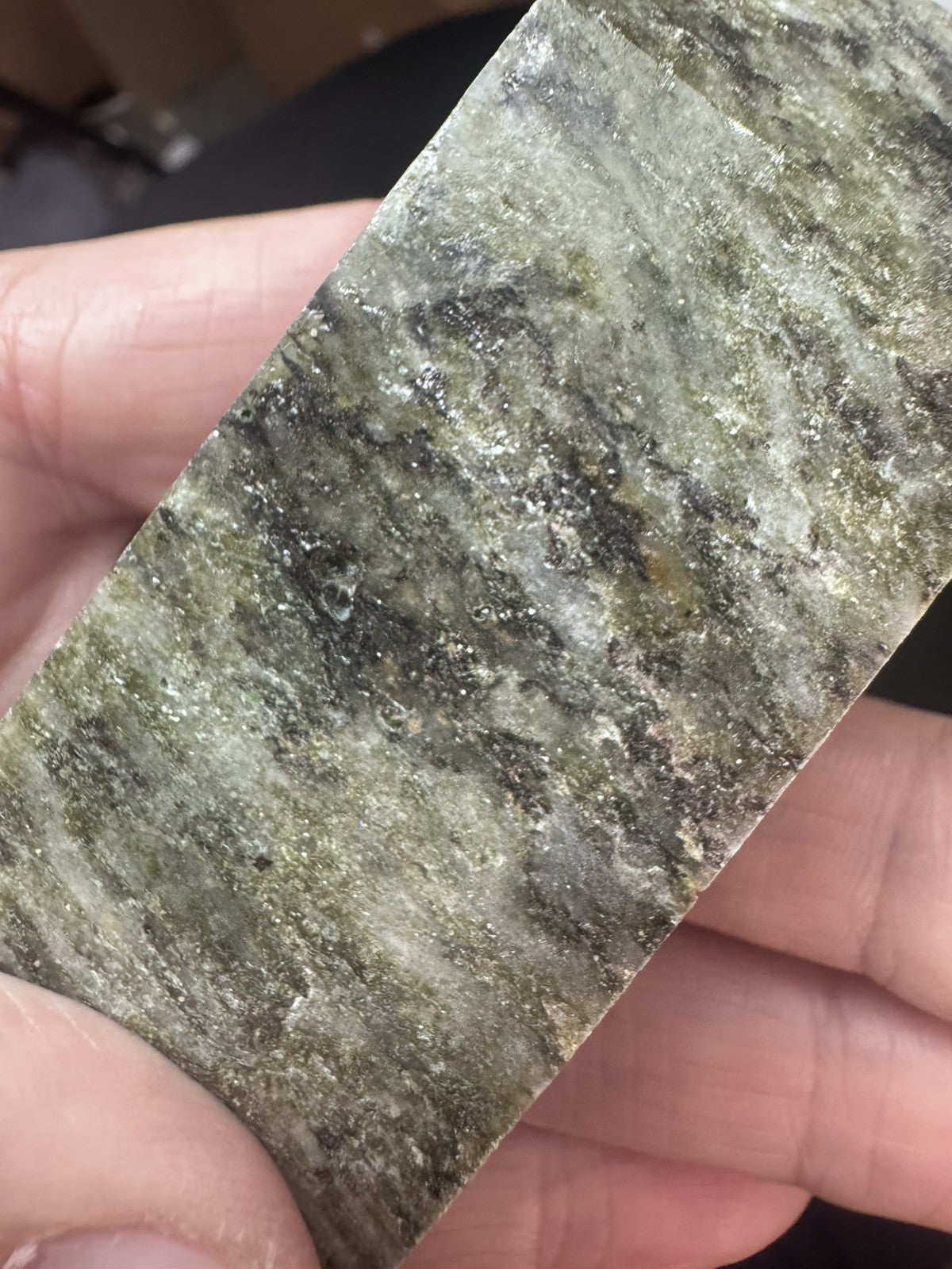 Green Jasper with Natural Mica Sparkle Tower    reiki meditation yoga