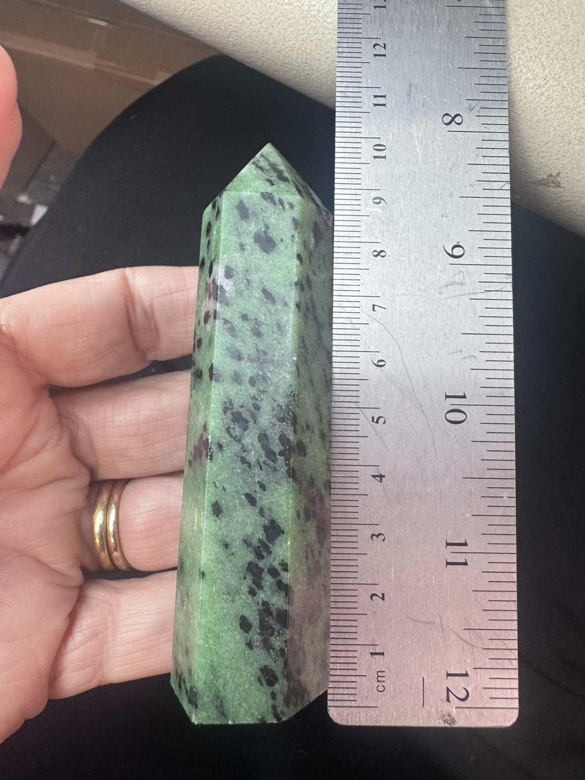 Ruby Zoisite Crystal Tower – 129g Natural  Polished Stone reiki meditation