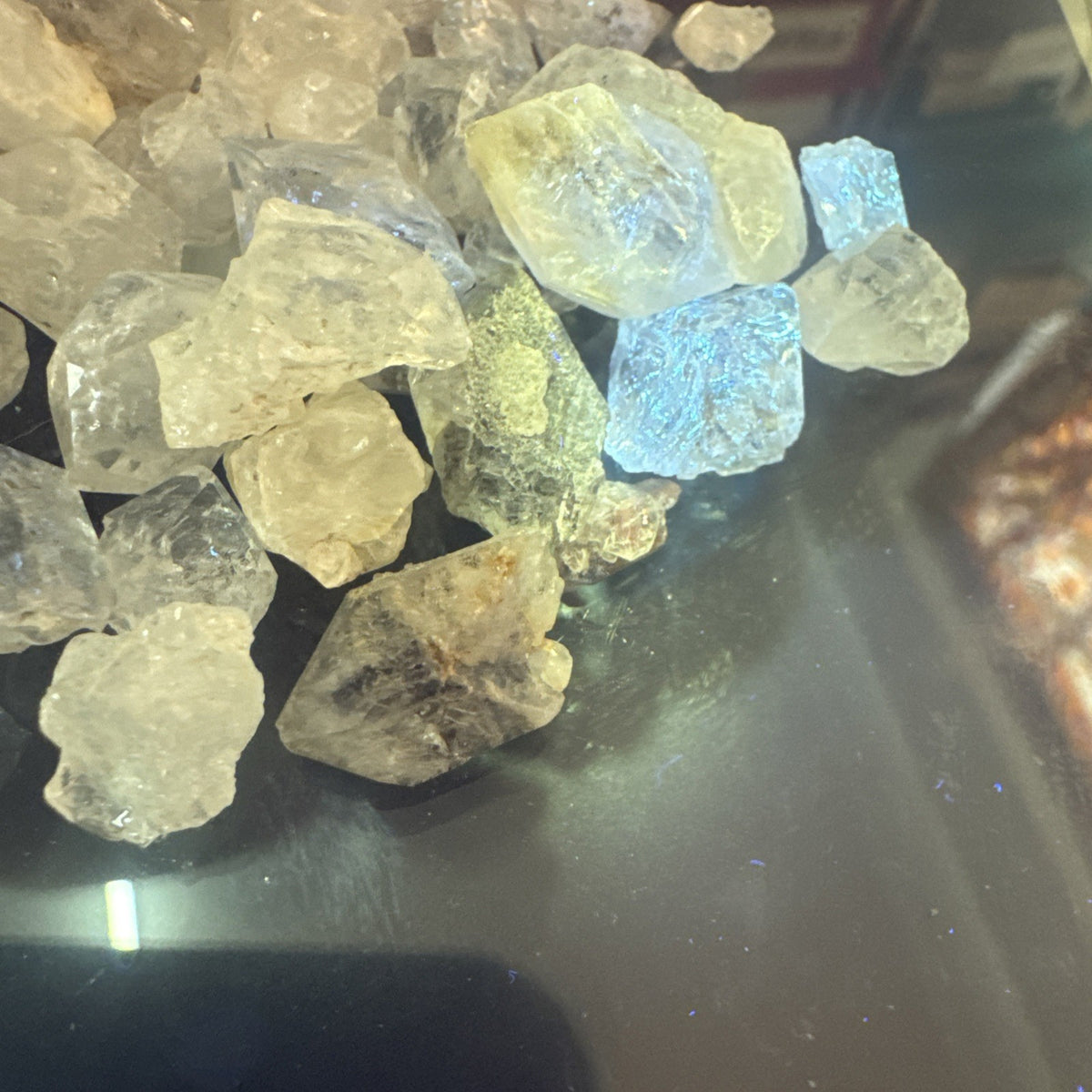 Crystal Mixed Bag wholesale resell lot  natural Himalayan diamond quartz 50gms