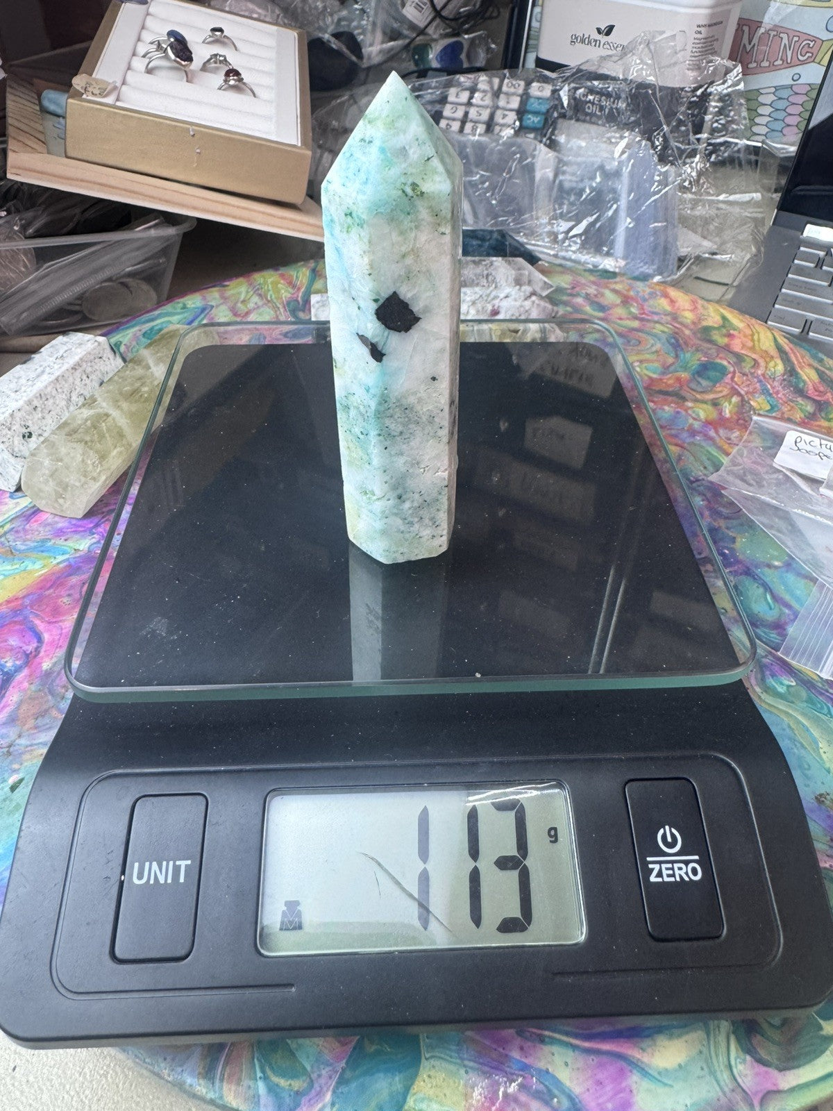 113g Phoenix Stone Crystal Tower  –  Polished Stone reiki meditation