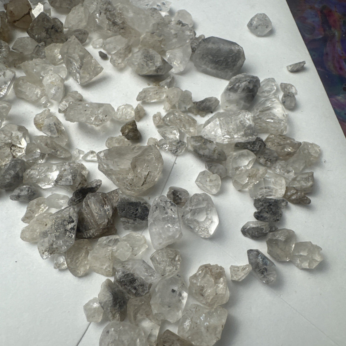 Crystal Mixed Bag wholesale resell lot  natural Himalayan diamond quartz 46 gms