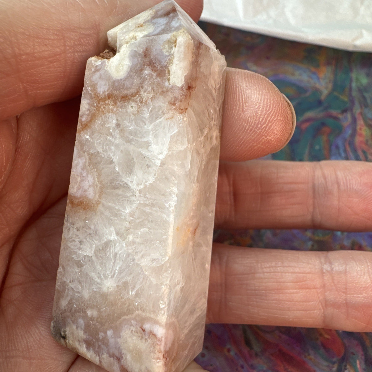 57 gram Flower Agate Crystal Tower