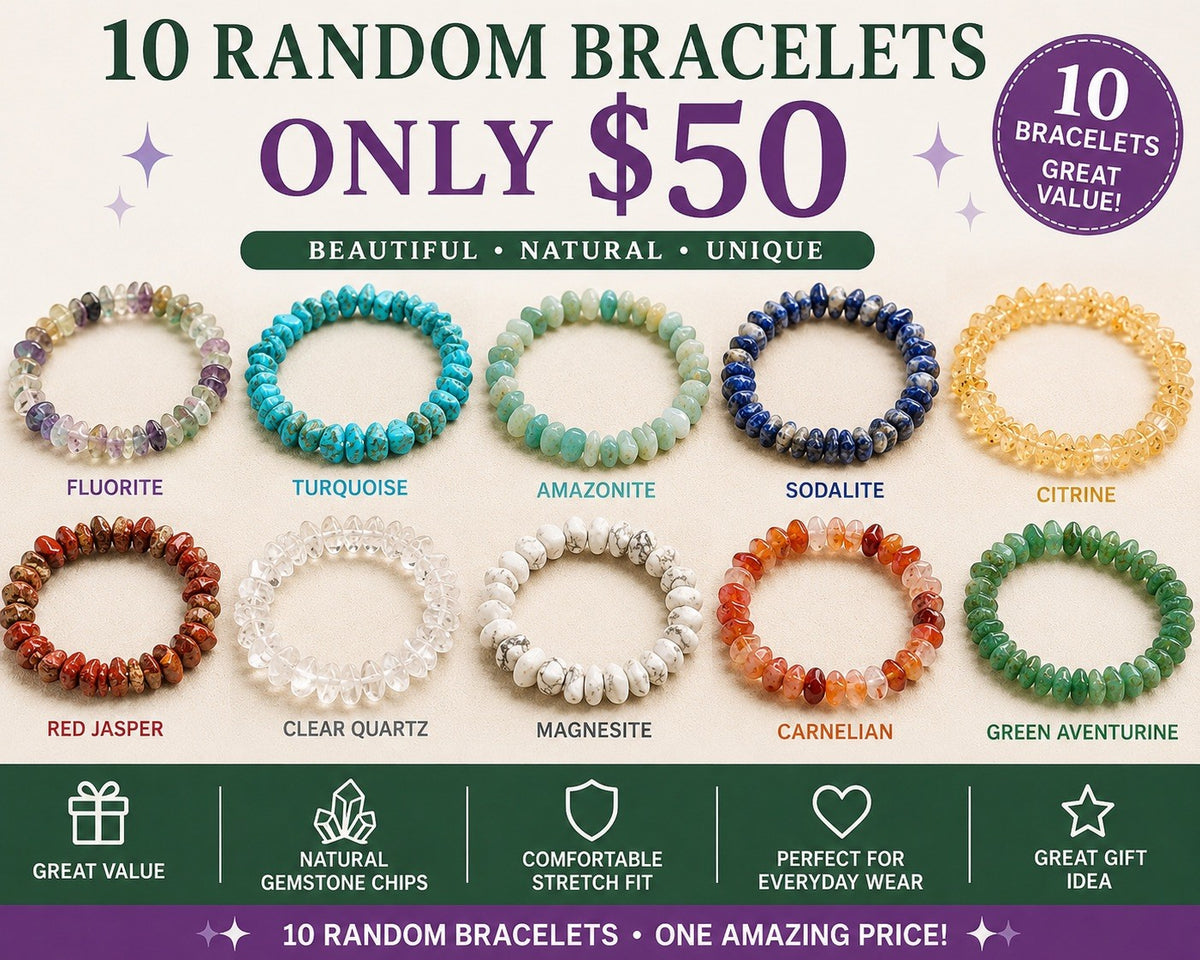 Mixed Bracelet Crystal x 10 random intuitive pick