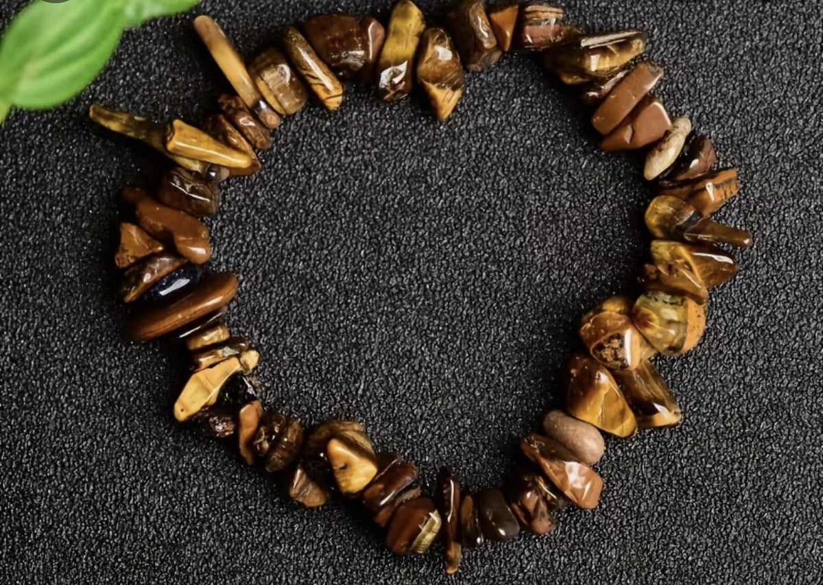 Tiger Eye Crystal Bracelet  - Stretch - Natural Stone