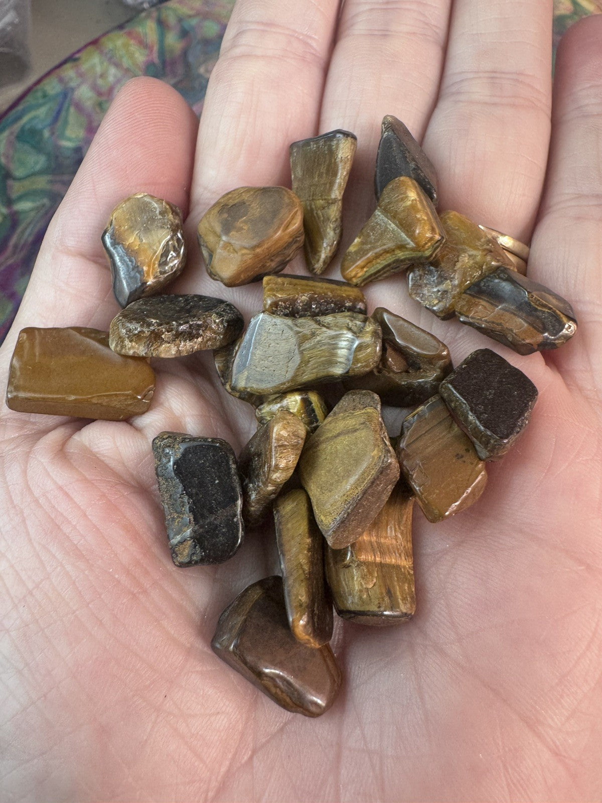Tigers Eye Chips 100grams