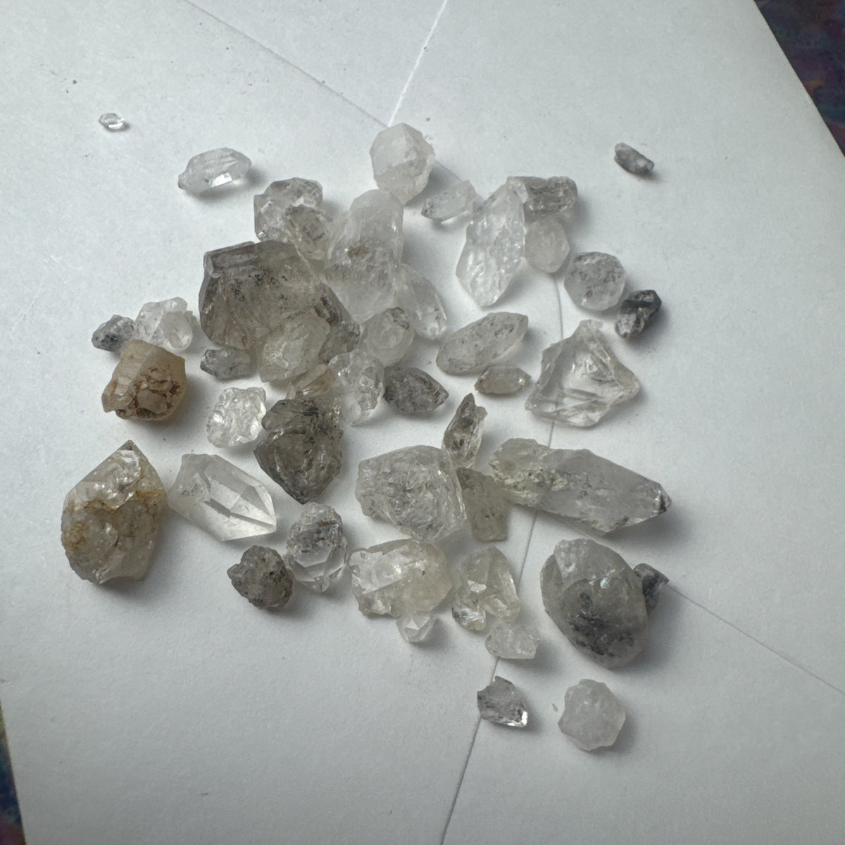 Crystal Mixed Bag wholesale resell lot  natural Himalayan diamond quartz 46 gms