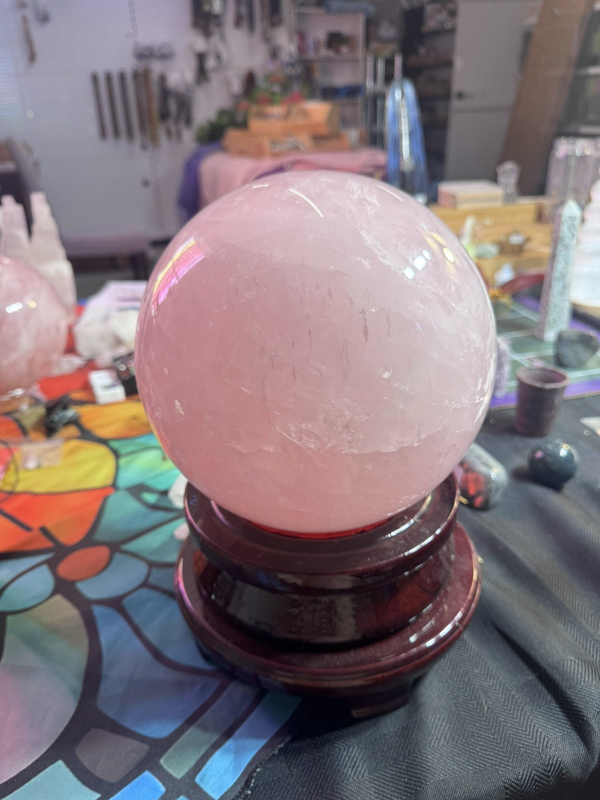 Rose Quartz Sphere 11.22kg Huge