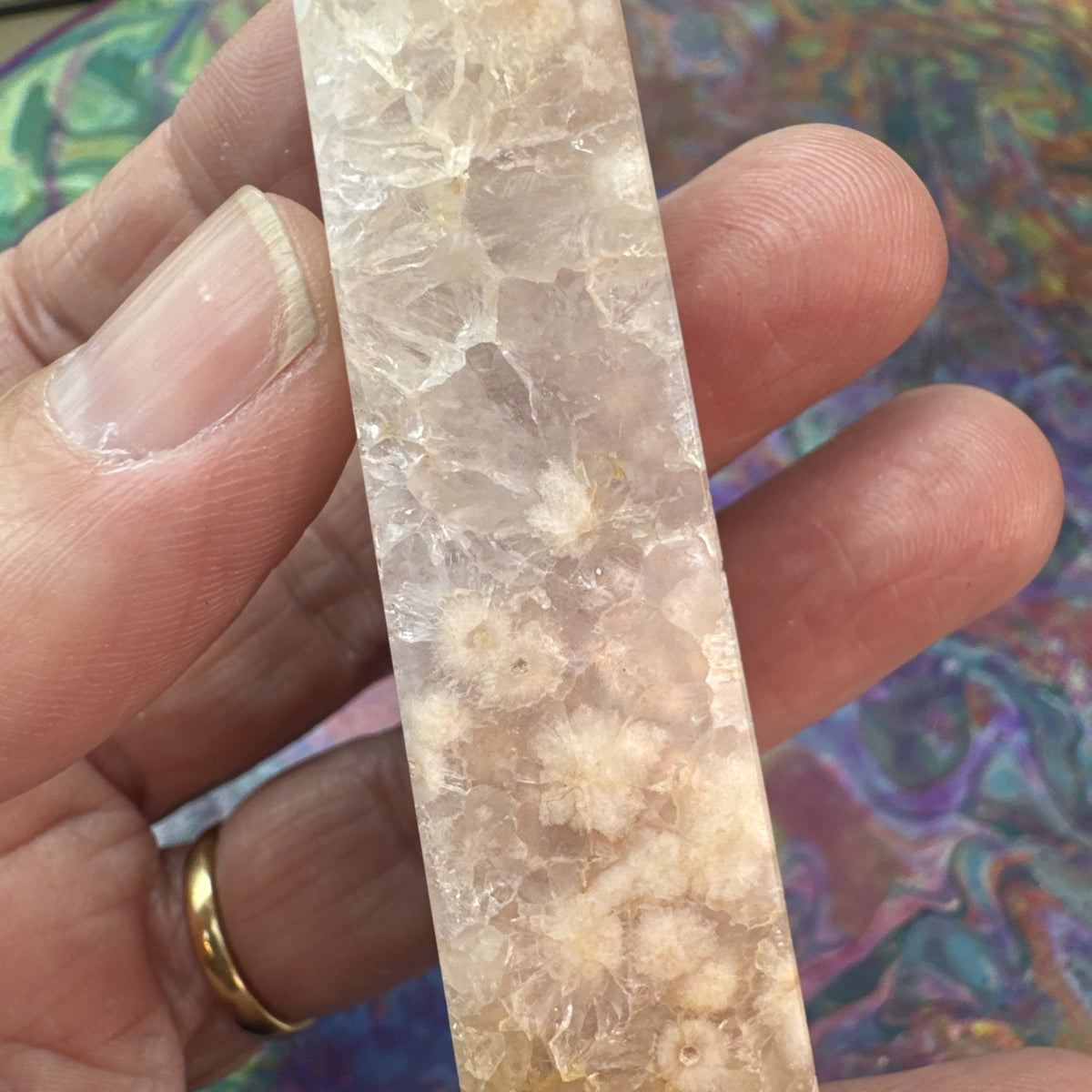 67 gram Flower Agate Crystal Tower