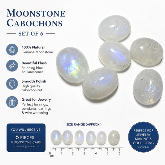 Crystal Mixed Bag wholesale resell lot cabachons moonstone