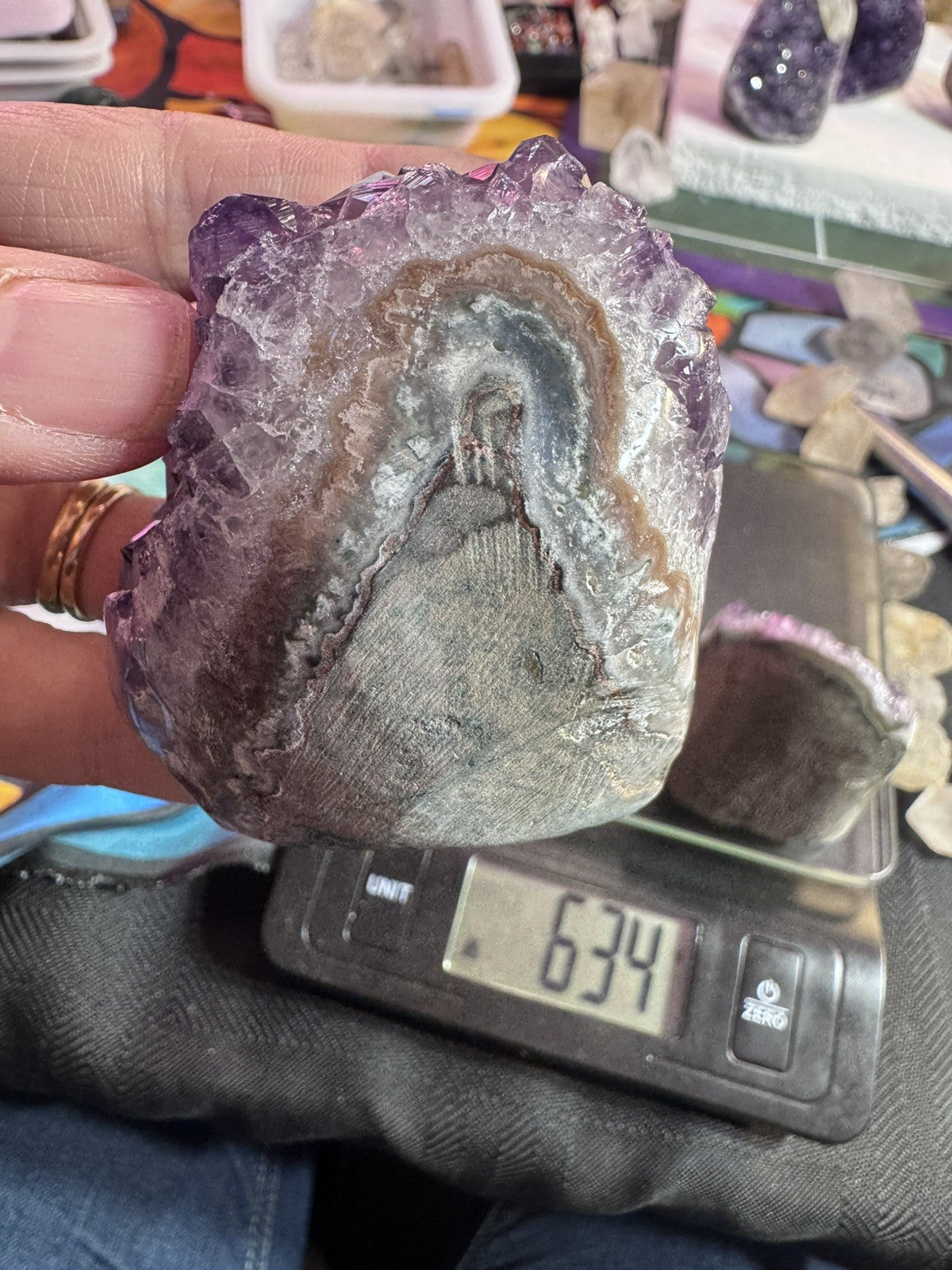 Amethyst Cave Lot 926 Grams 4 Peices