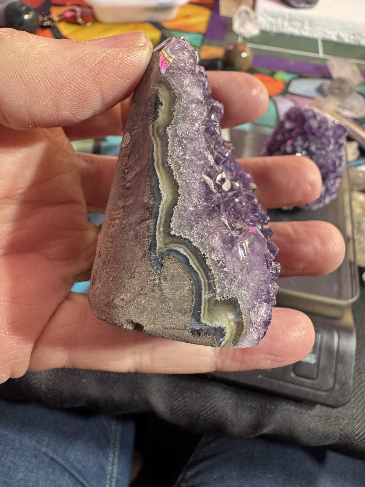 Amethyst Cave Lot 926 Grams 4 Peices