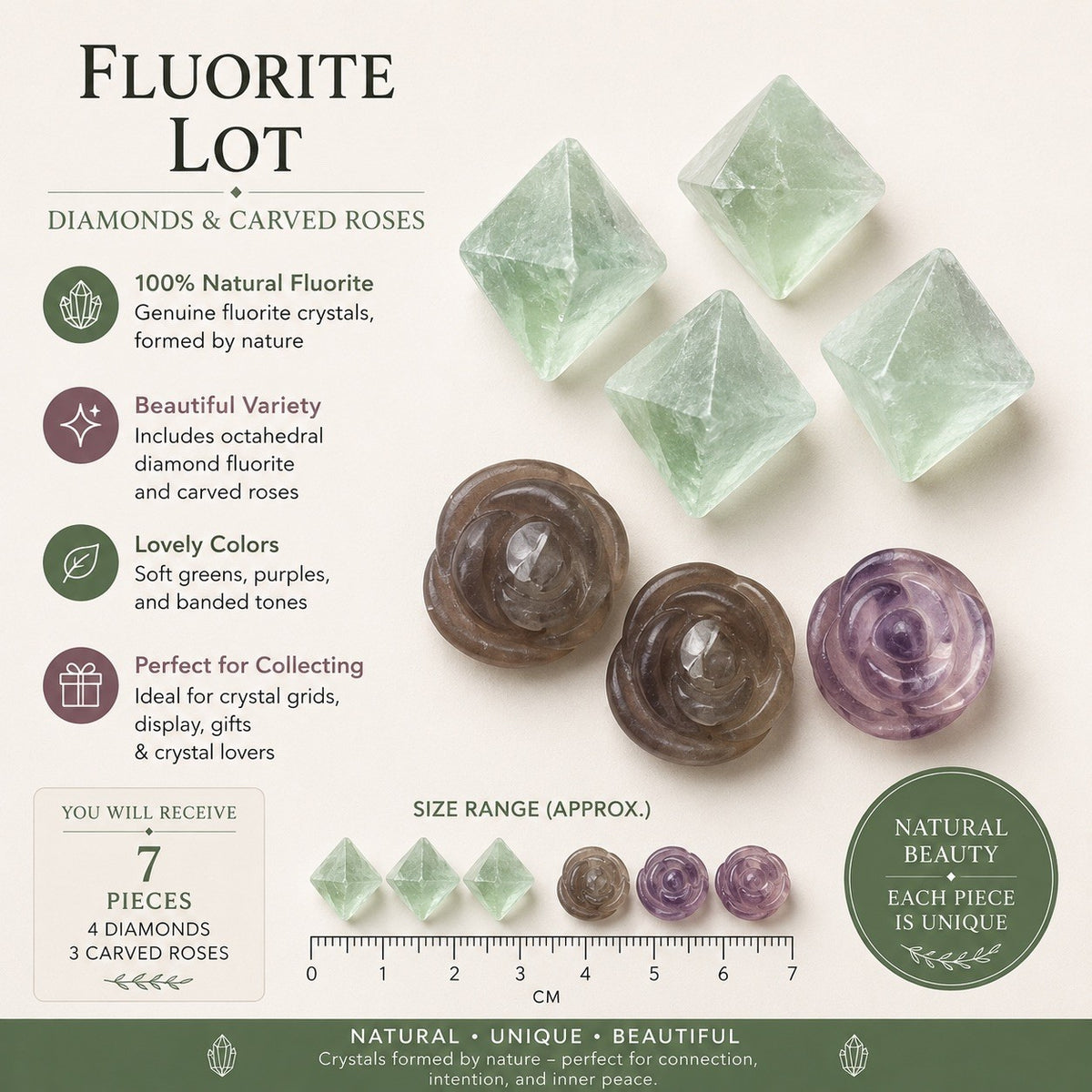 Crystal Mixed Bag wholesale resell lot Flourite