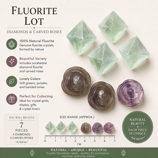 Crystal Mixed Bag wholesale resell lot Flourite