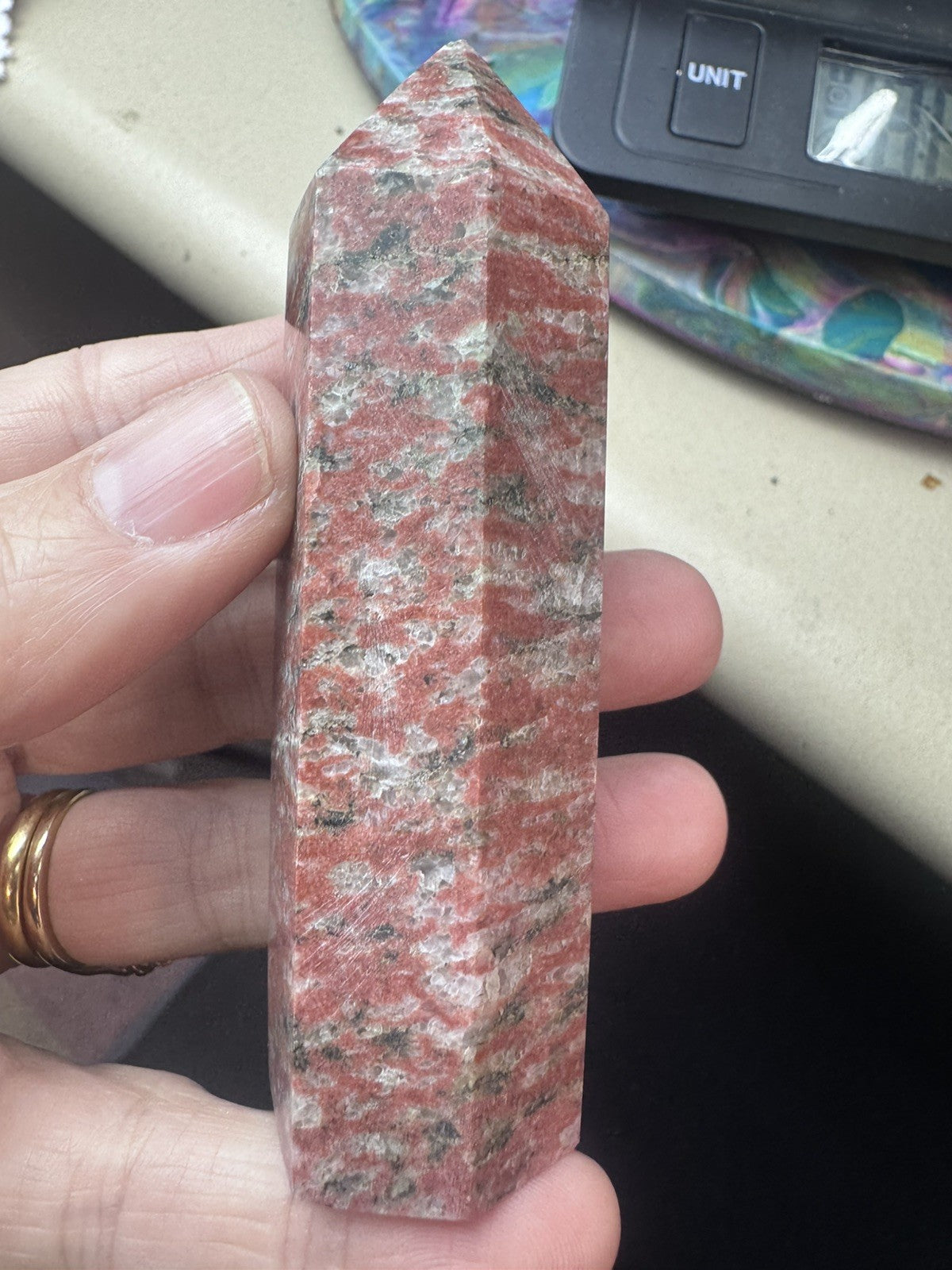 Poppy Seed Jasper Crystal Tower 127g Natural  Polished Stone reiki meditation