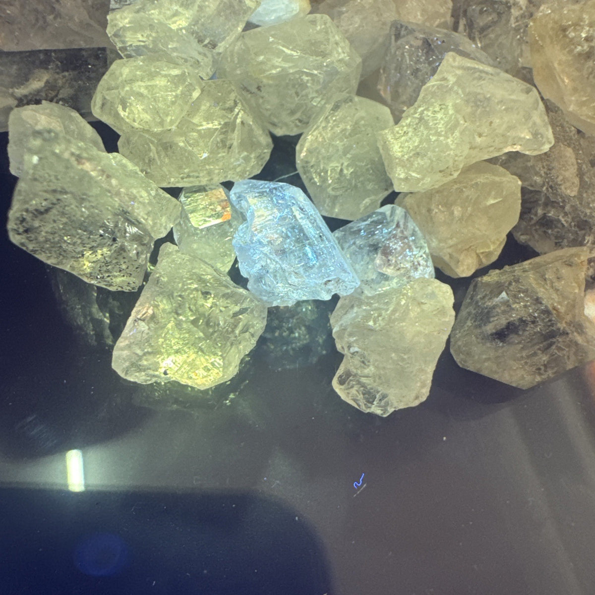 Crystal Mixed Bag wholesale resell lot  natural Himalayan diamond quartz 50gms