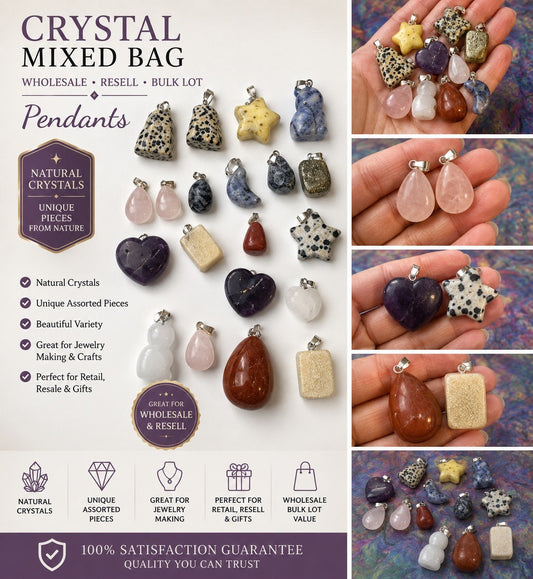 Crystal Mixed Bag wholesale resell lot pendants