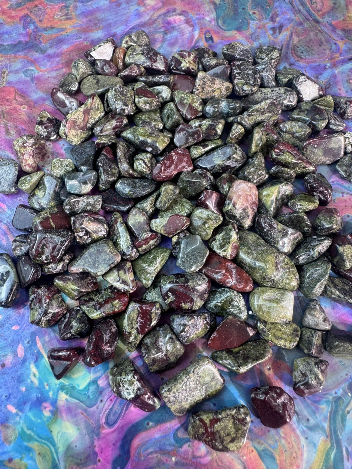 Dragon Blood Jasper Chips 100grams