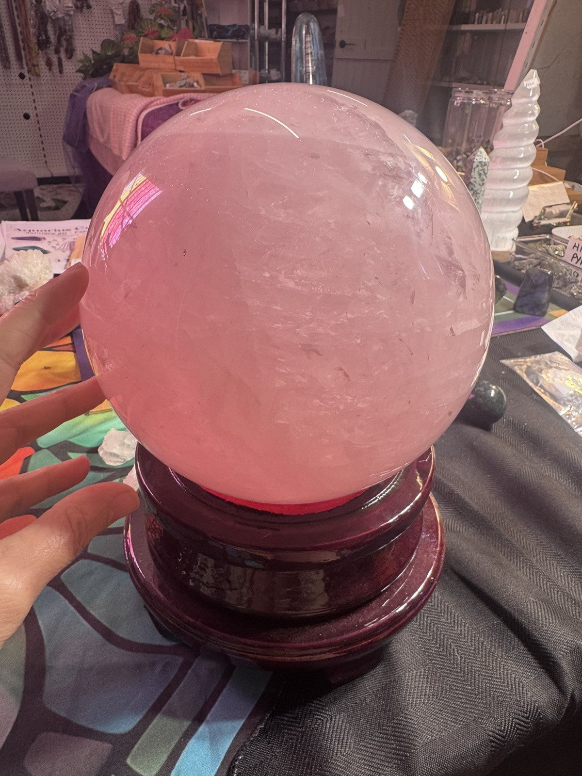 Rose Quartz Sphere 11.22kg Huge