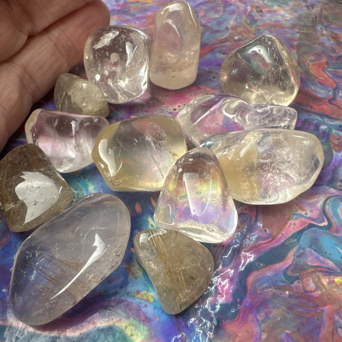 Crystal Mixed Bag wholesale resell lot  natural A grade Rutile Clear Quartz