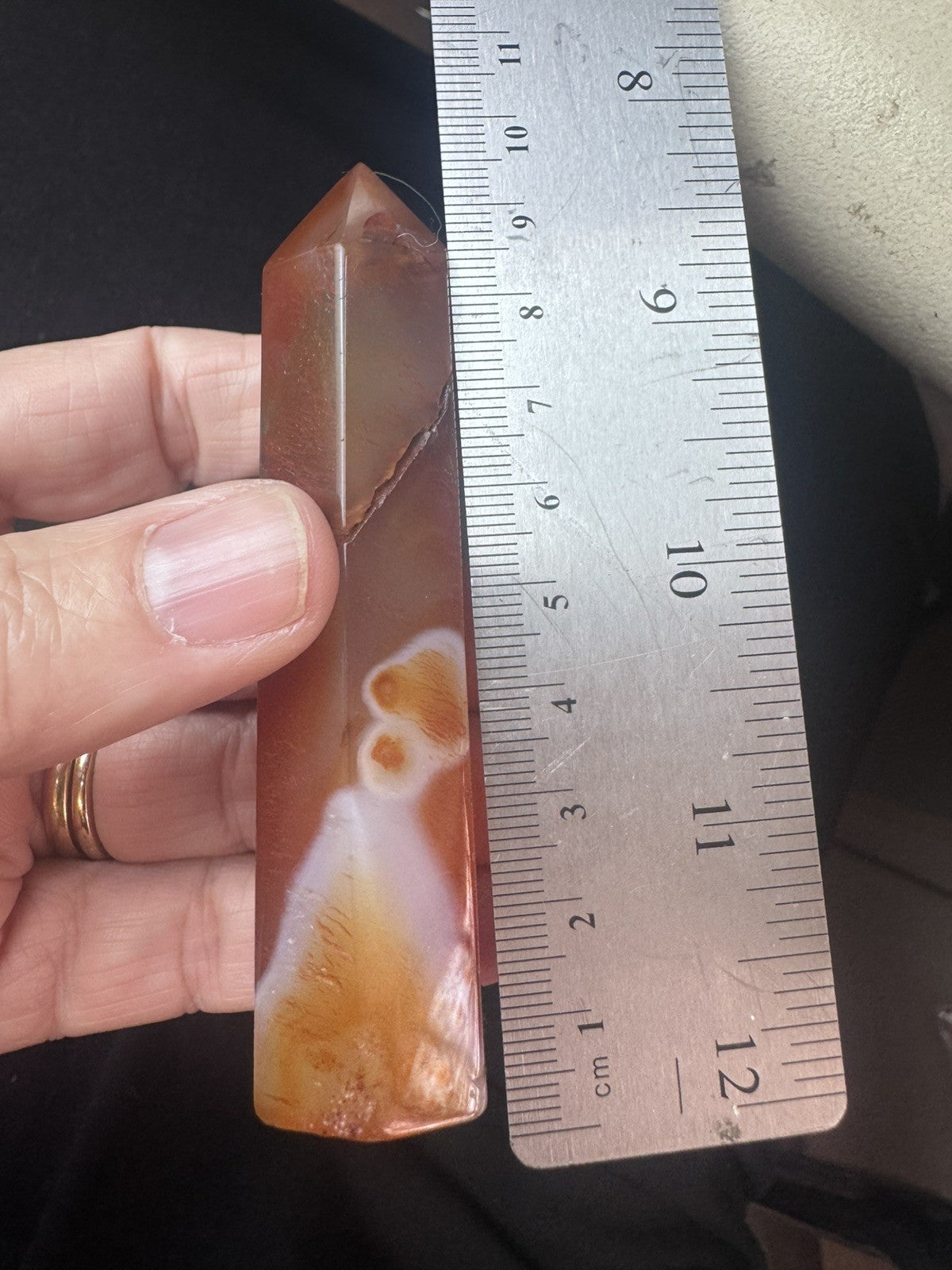 Carnelian Agate Tower – 78g   reiki meditation yoga