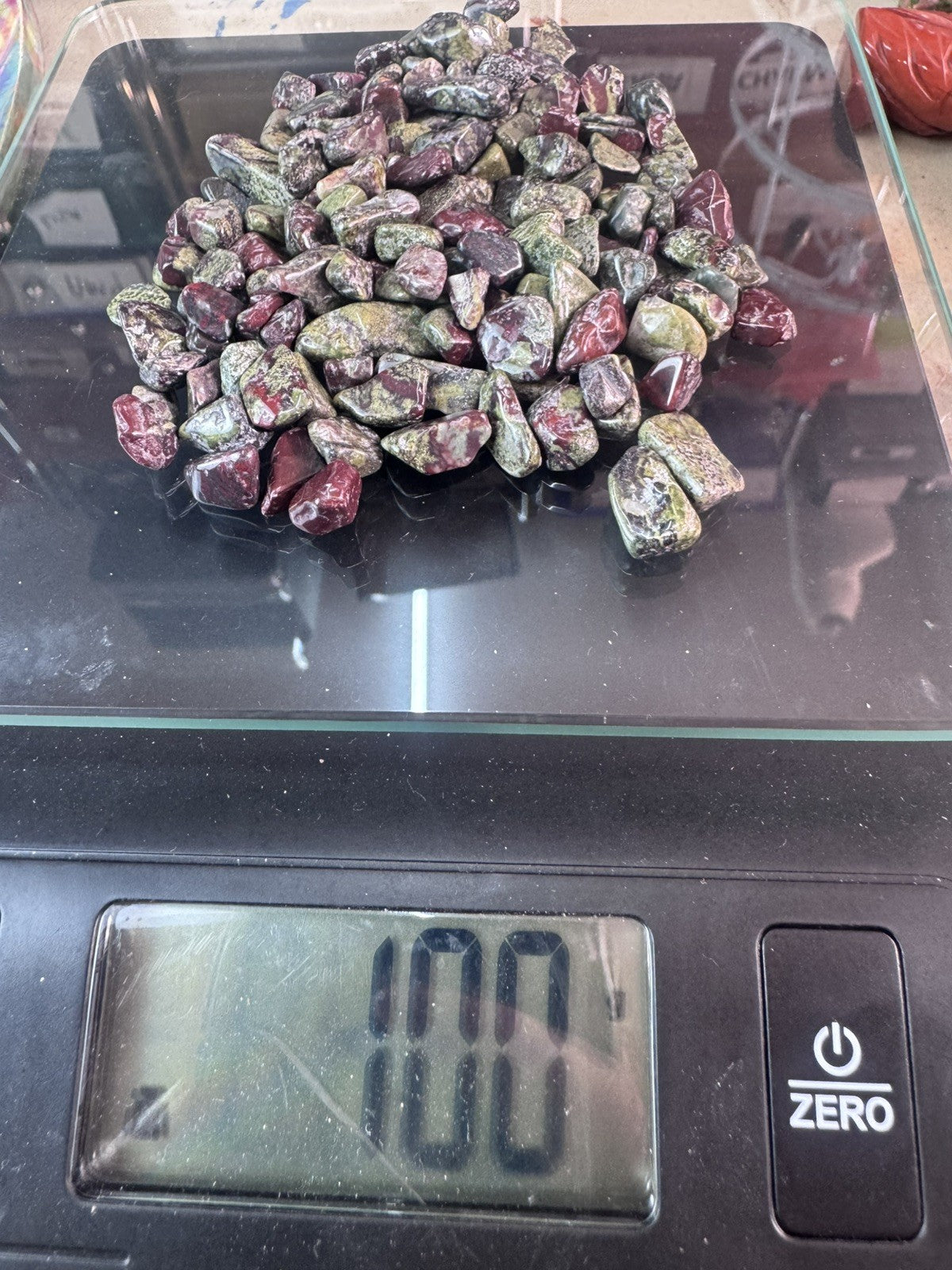 Dragon Blood Jasper Chips 100grams