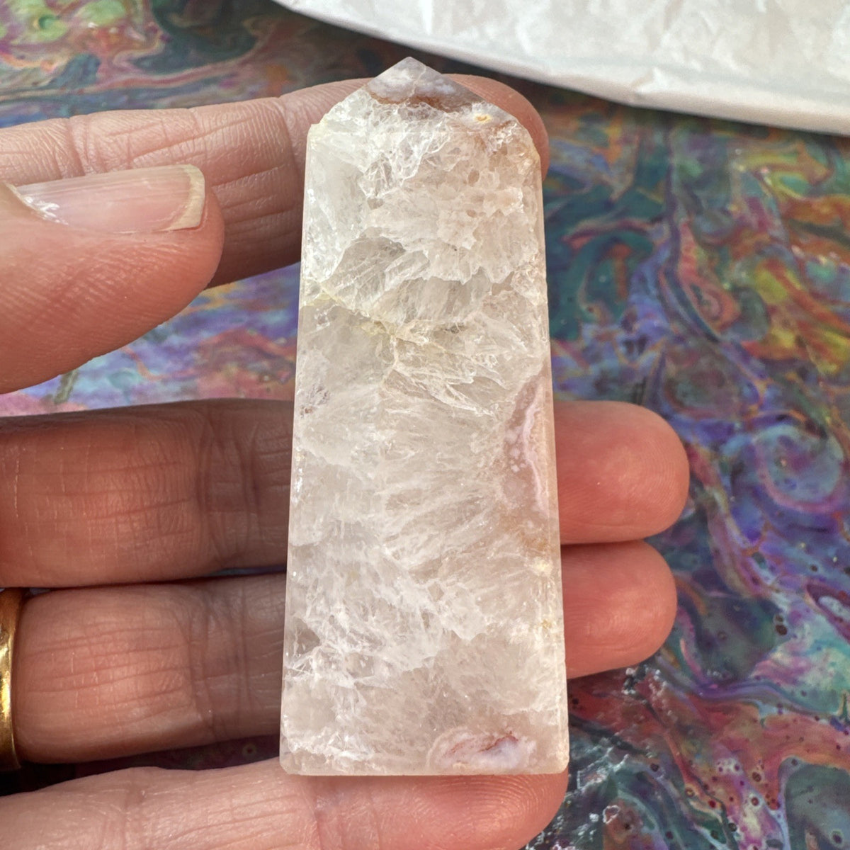 57 gram Flower Agate Crystal Tower
