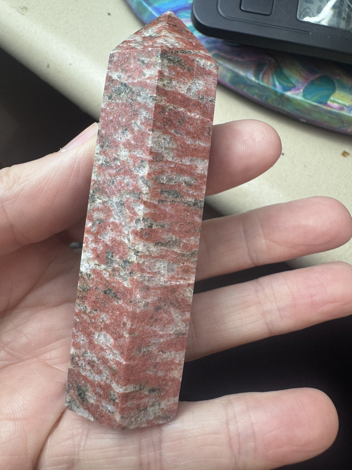 Poppy Seed Jasper Crystal Tower 127g Natural  Polished Stone reiki meditation