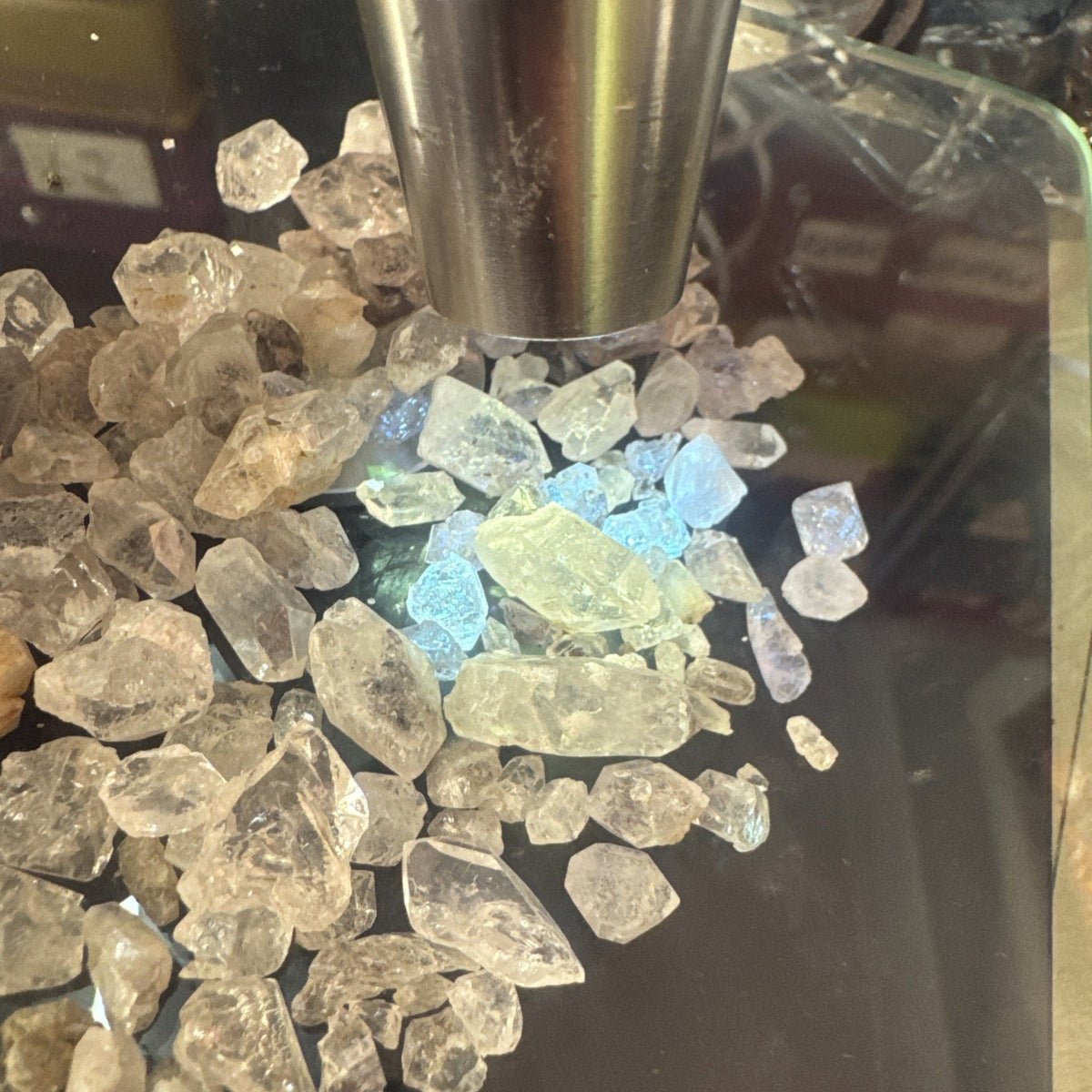 Crystal Mixed Bag wholesale resell lot  natural Himalayan diamond quartz 46 gms