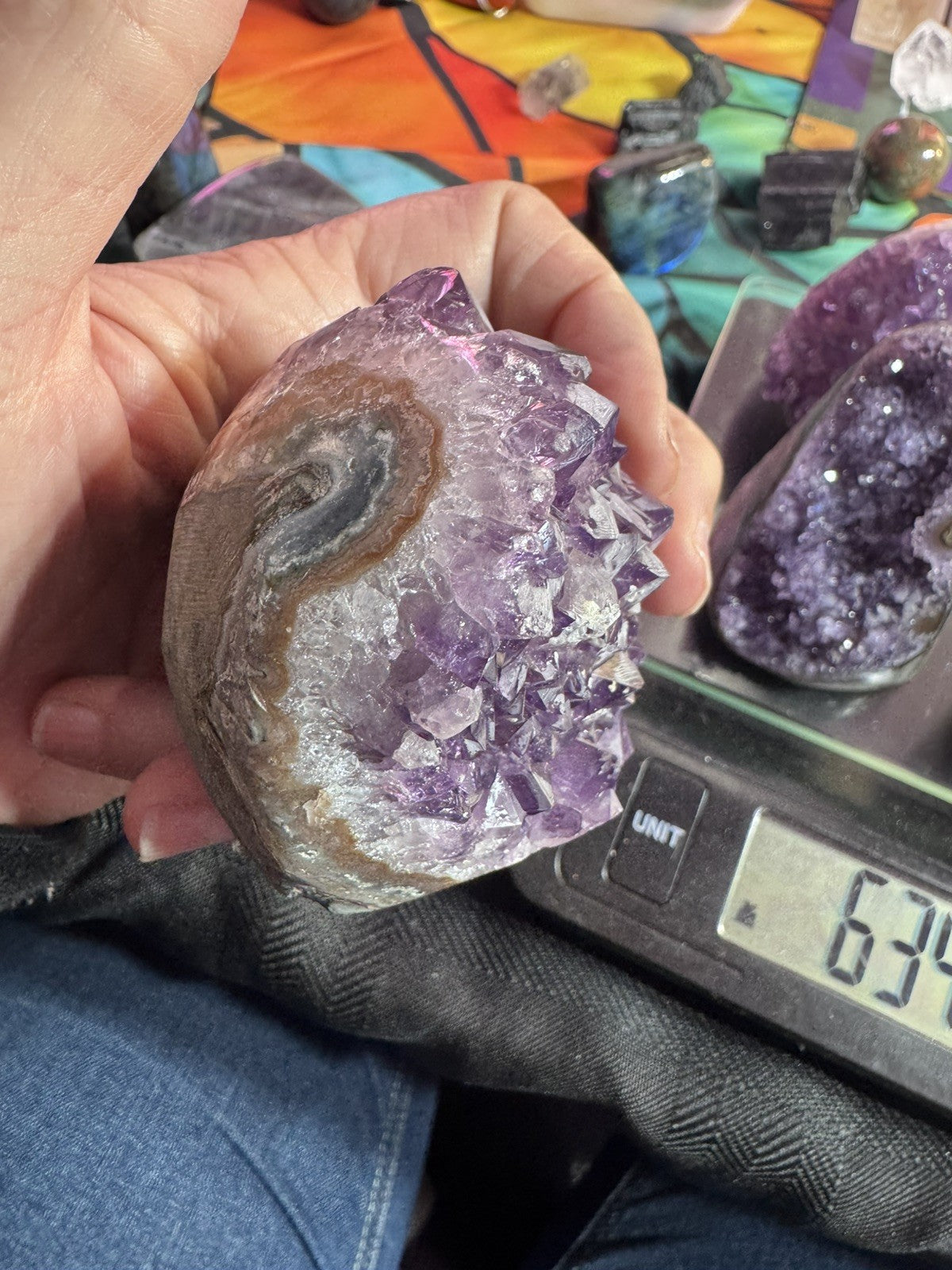 Amethyst Cave Lot 926 Grams 4 Peices