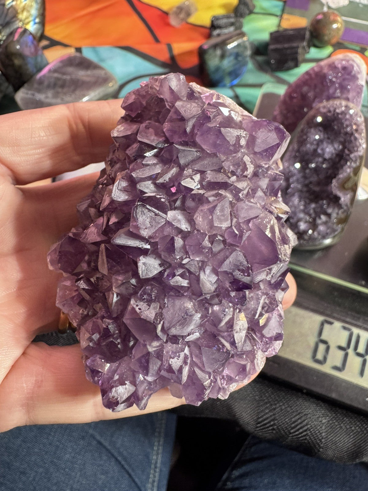 Amethyst Cave Lot 926 Grams 4 Peices